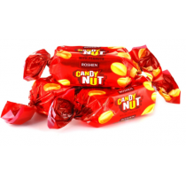 Рошен цукерки Candy Nut карамель з арахісом 1кг (червоні)